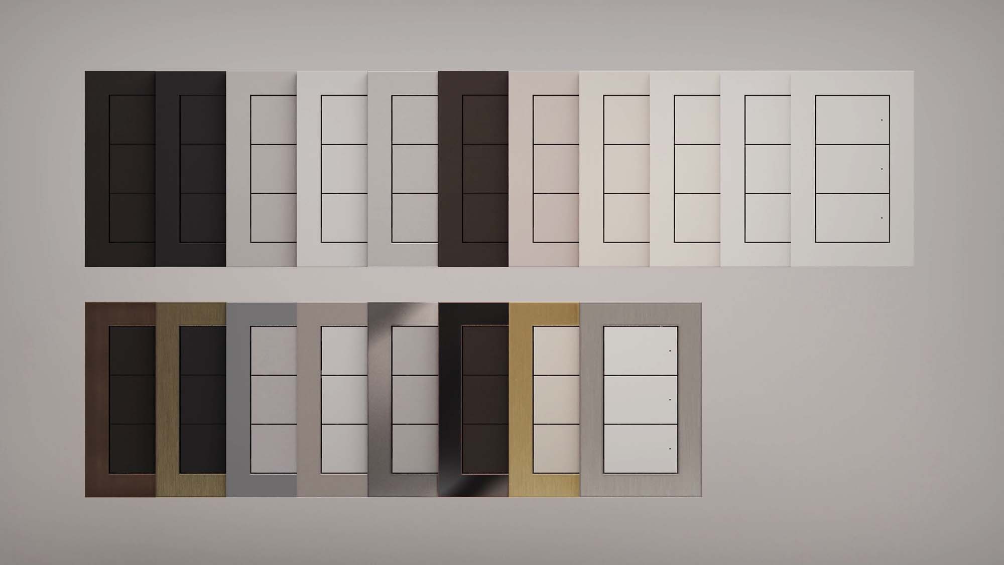 Control4 lighting keypad on wall