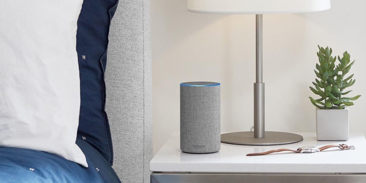 amazon alexa speaker on table